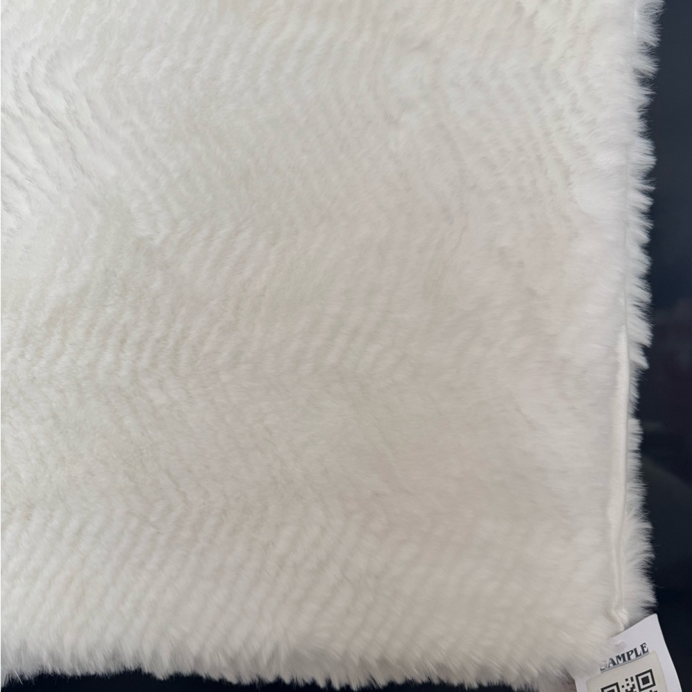 White Faux Fur Pillow